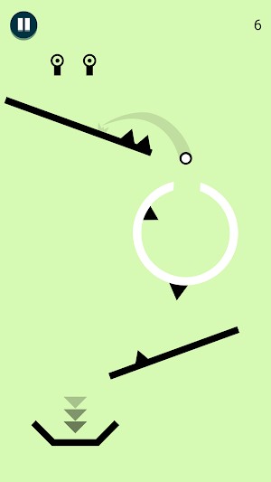 Điều khiển quả bóng lăn qua các nền tảng an toàn trong game Go Escape