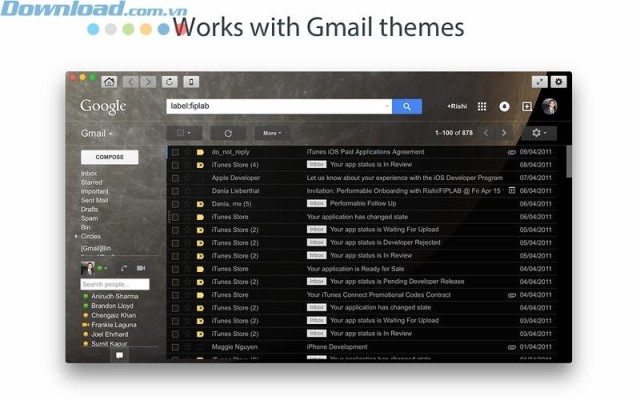 chọn theme yêu thích