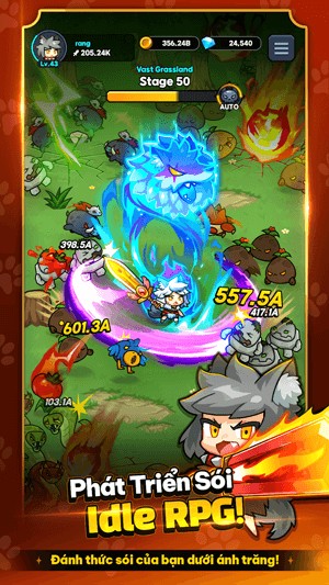 Phát triển sói idle RPG