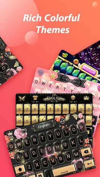 GO Keyboard Pro cho Android có nhiều hình nền màu sắc