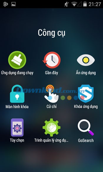 Bộ công cụ của GO Launcher Z (GO Launcher EX)