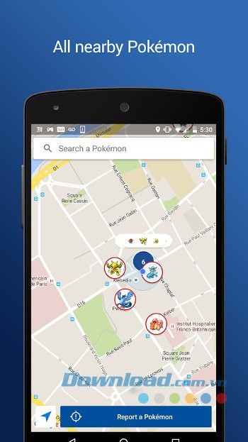 Hiển thị tất cả Pokémon gần bạn