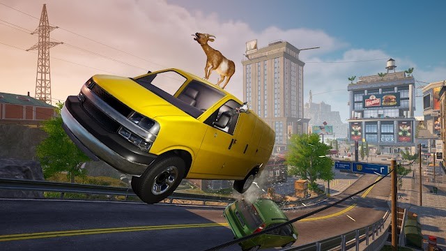 Bạn trở thành một con dê và gây ra tình trạng hỗn loạn khắp thị trấn trong game Goat Simulator 3