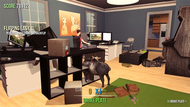 Công nghệ mô phỏng mới tạo nên hành trình phá hoại chân thực, sống động trong Goat Simulator
