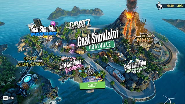 Goat Simulator: Remastered 'lột xác' cả về đồ họa, cơ chế điều khiển cho đến trọn bộ các gói DLC