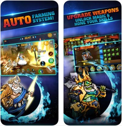 Nâng cấp sức mạnh và kỹ năng cho các anh hùng