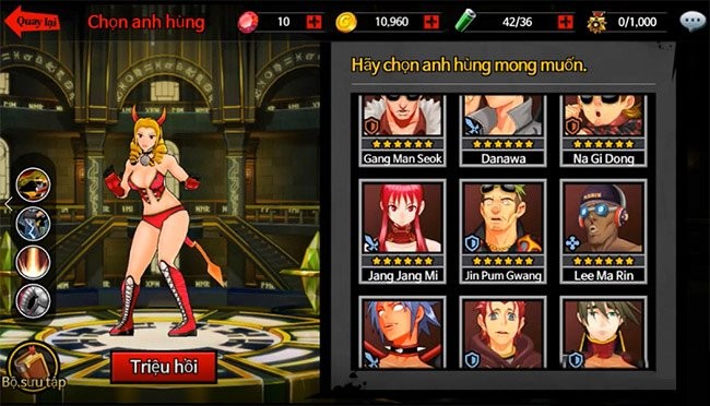 Triệu hồi nhân vật