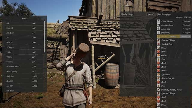 Săn tìm thức ăn, nước uống và nơi trú ẩn