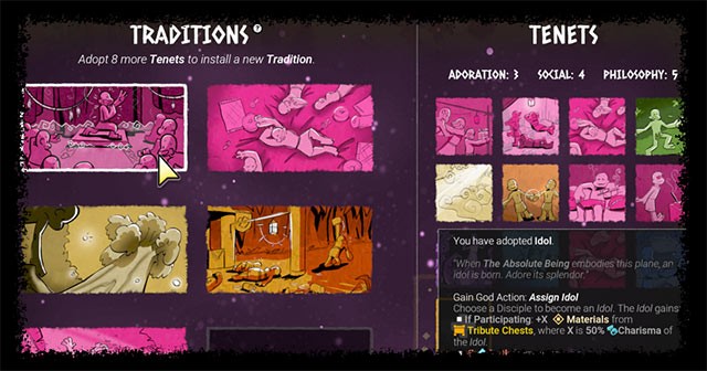 Bản cập nhật Tenets & Traditions cho God Hood