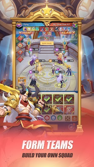 Tập hợp anh hùng, xây dựng đội của riêng bạn trong game Gods and Demons