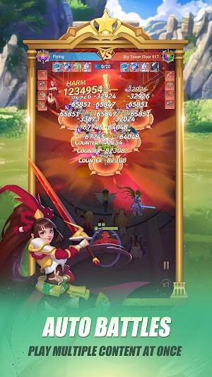 Các trận chiến tự động, chơi nhiều nội dung cùng lúc