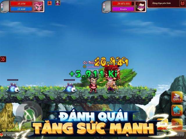 Tham gia các trận chiến PvP và PvE hấp dẫn