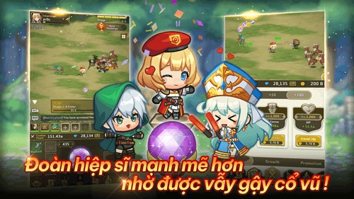 Đoàn hiệp sĩ mạnh mẽ hơn, nhờ được vẫy gậy cổ vũ