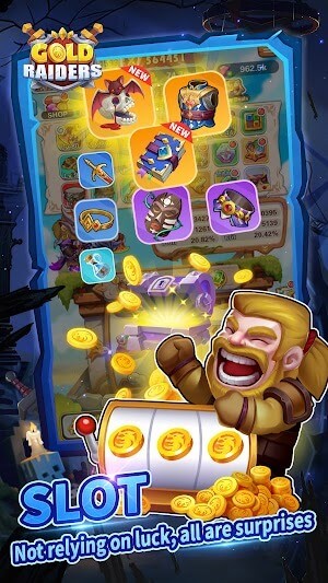 Gold Raiders cho bạn quay thưởng để trang bị cho nhân vật