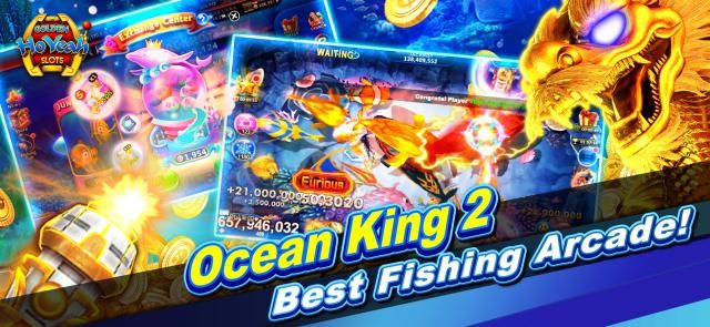 Chơi các trò chơi may rủi trong game vui Golden HoYeah Slots Casino