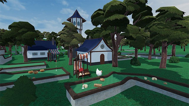 Chọn chơi đơn để luyện tập và tham gia giải đấu nhiều người trong Golf Around game