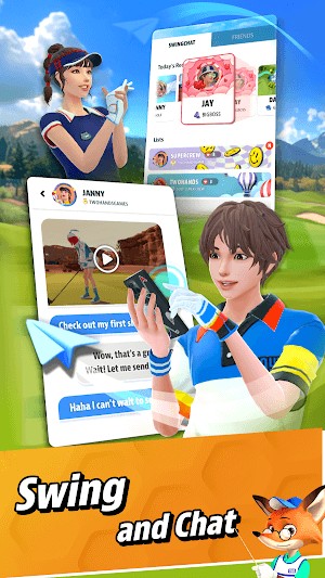 Trò chuyện thời gian thực trong khi chơi gôn