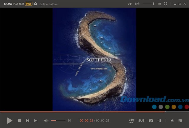 Giao diện chính của ứng dụng xem video GOM Player Plus cho máy tính