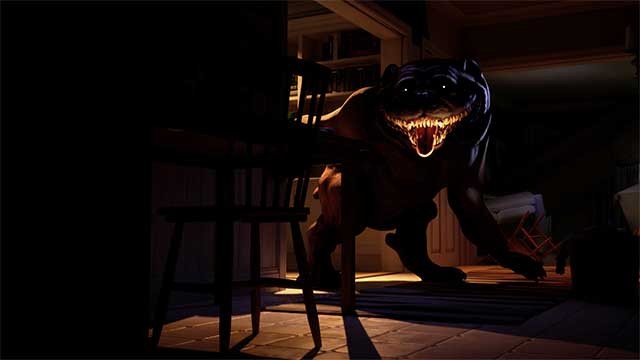 Chạy trốn khỏi một con quái vật chó khổng lồ