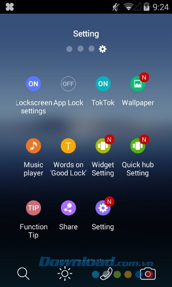 Các cài đặt của Good Lock