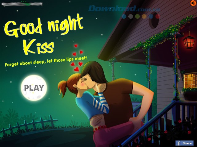 Giao diện game Good Night Kiss