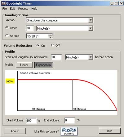 Hẹn giờ tắt nhạc tự động với Goodnight Timer