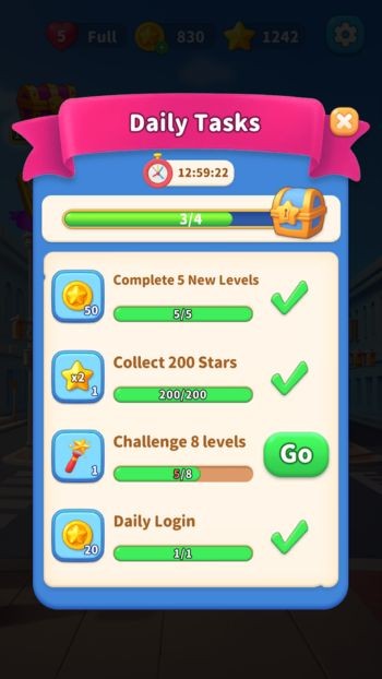 Hệ thống nhiệm vụ ngày, nhiệm vụ tuần phong phú