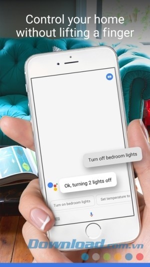 Google Assistant cho iOS điều khiển thiết bị điện tử từ xa