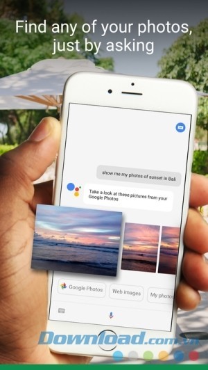 Google Assistant cho iOS tìm hình ảnh
