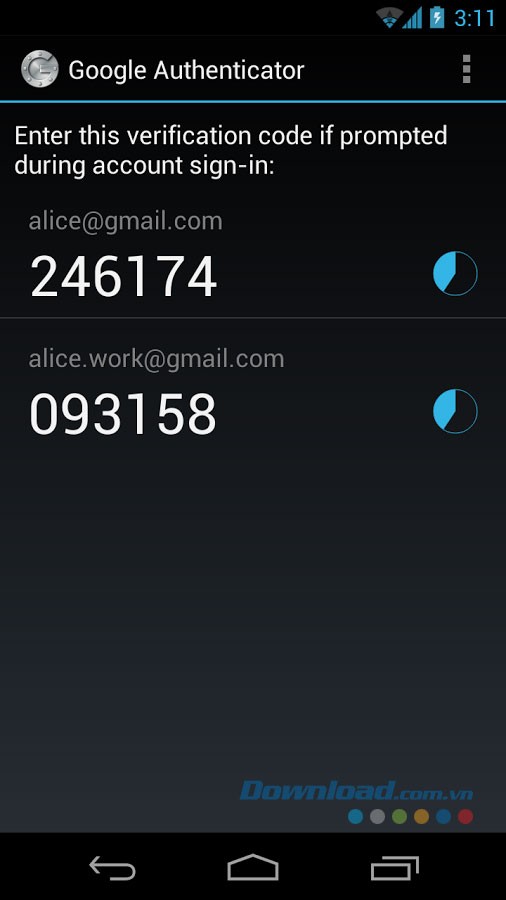 Google Authenticator for Android