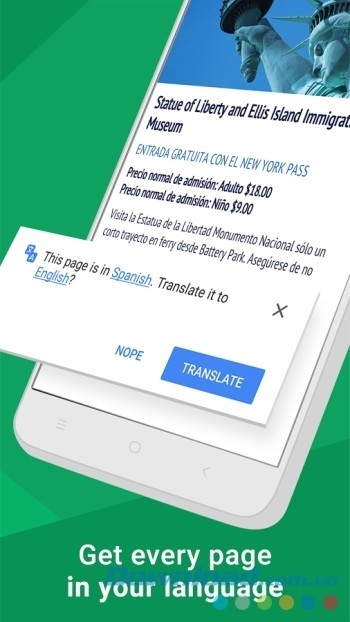 Dễ dàng dịch toàn bộ trang web sang ngôn ngữ của bạn trên Google Chrome