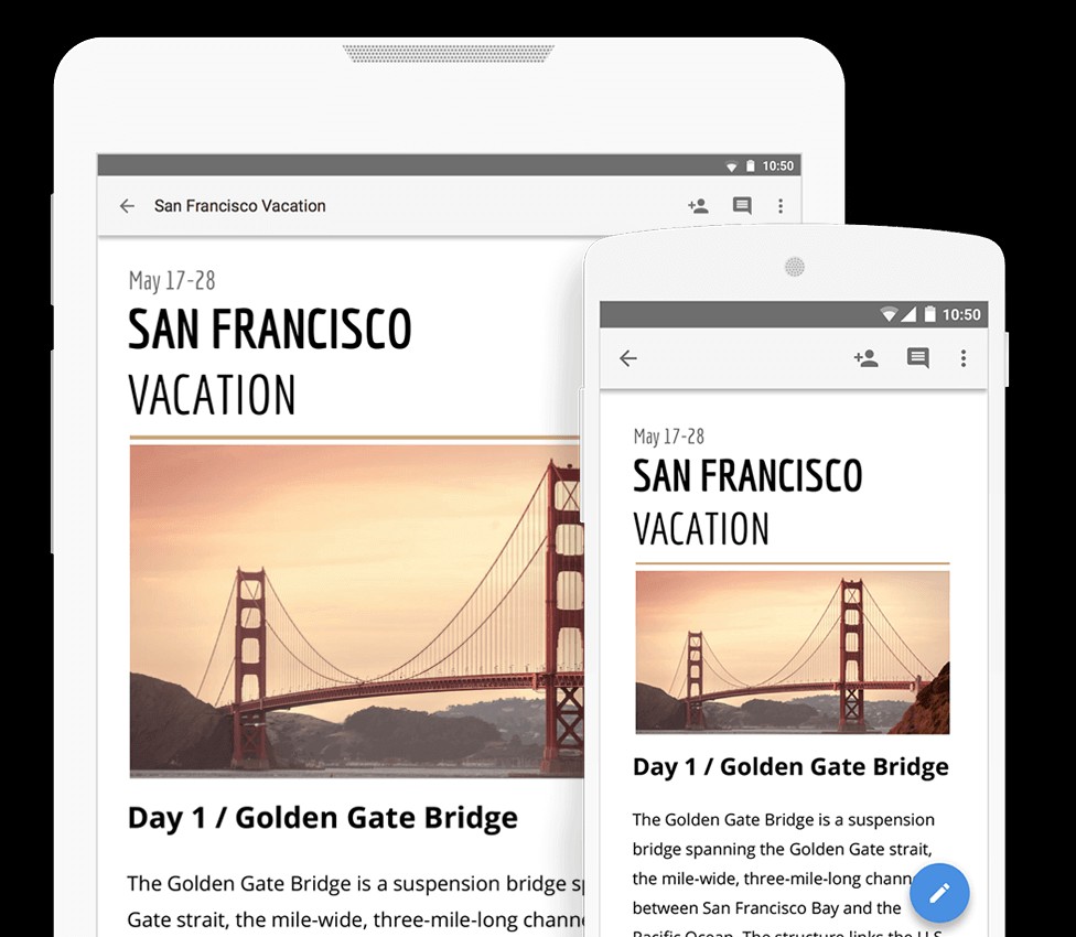 Google Docs đồng bộ tài liệu đa thiết bị