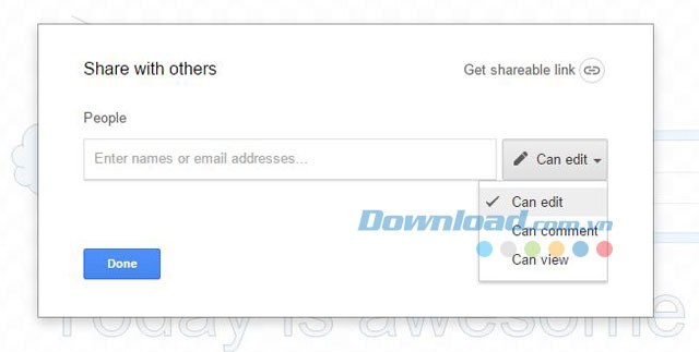 Chia sẻ file với bạn bè