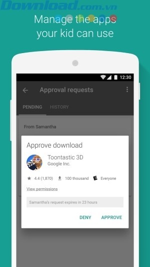 Quản lý các ứng dụng mà trẻ sử dụng trên điện thoại
