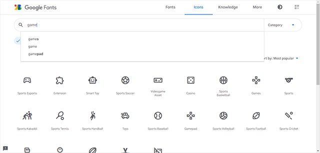 Khám phá thư viện Google Icons với rất nhiều lựa chọn khác nhau
