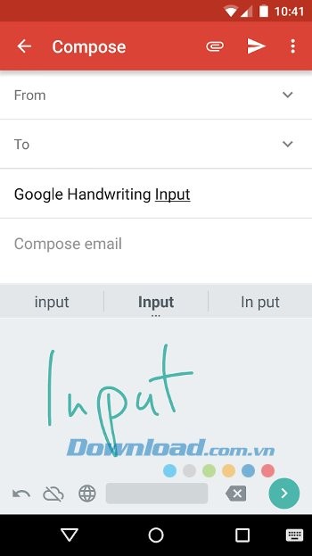 Nhập văn bản gửi mail