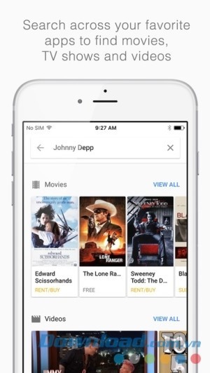 Google Home cho iOS tìm kiếm qua nhiều ứng dụng giải trí