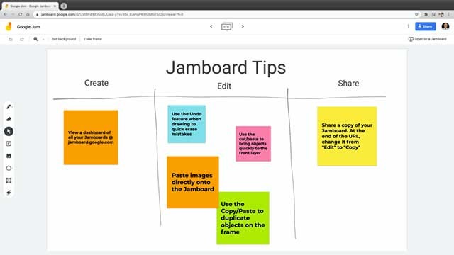 Google Jamboard là một bảng trắng hoạt động với Google Workspace