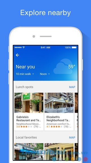 Khám phá địa điểm lân cận