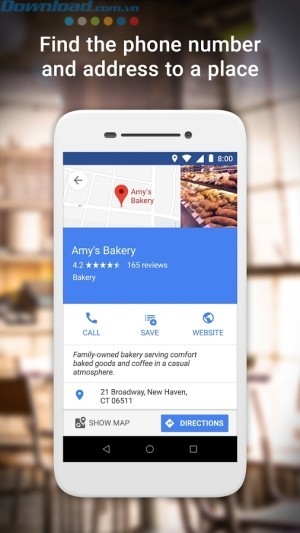 Tìm số điện thoại và địa chỉ của địa điểm bạn cần