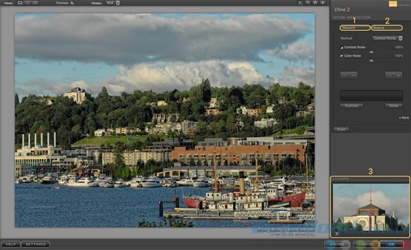 Giao diện của Dfine