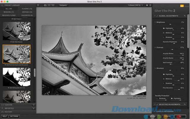 Tùy chỉnh các thông số đa dạng