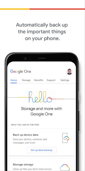 Google One tự động sao lưu những thứ quan trọng trên điện thoại của bạn
