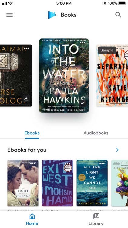 Ứng dụng đọc sách miễn phí hàng đầu trên di động - Google Play Books