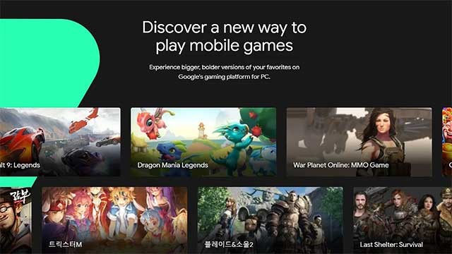 Có khá nhiều trò chơi mobile đã có sẵn trên Google Play Games Windows