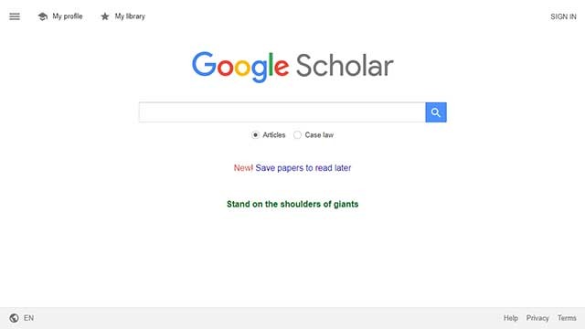 Google Scholar là công cụ tìm kiếm tài liệu học thuật và tài nguyên học thuật