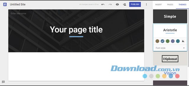 Dễ dàng tạo ra trang web mới bằng các tính năng hiệu quả của Google Sites Web