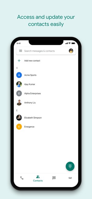 Quản lý và cập nhật danh bạ Google Voice