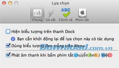 Download GoTiengViet cho Mac để hỗ trợ gõ tiếng Việt.