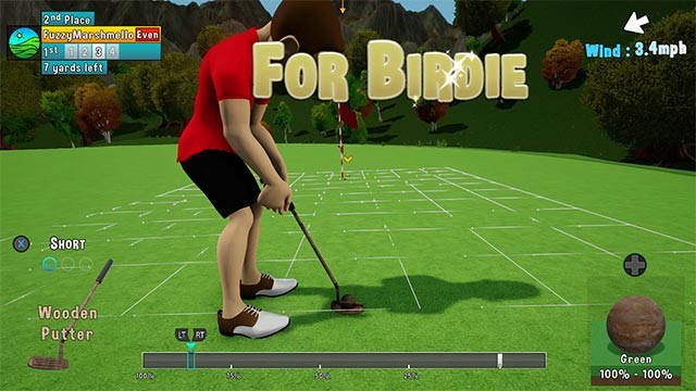 Thực hiện những cú đánh hoàn hảo để chinh phục nhiều giải đấu, chế độ chơi của Gowf